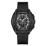 Mark Fairwhale FW-6590 RUBBER - Tonneau Chronograph Watch - Sporty Red