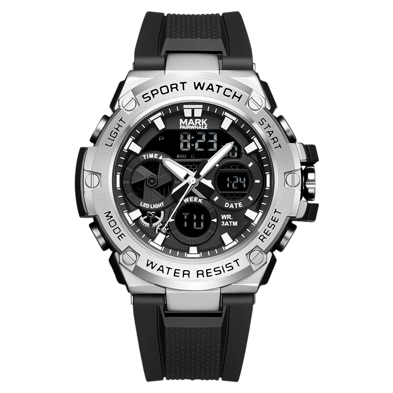 Mark Fairwhale FW-5035 LUXORIN - Men’s Digital Electronic Watch Luminous Display