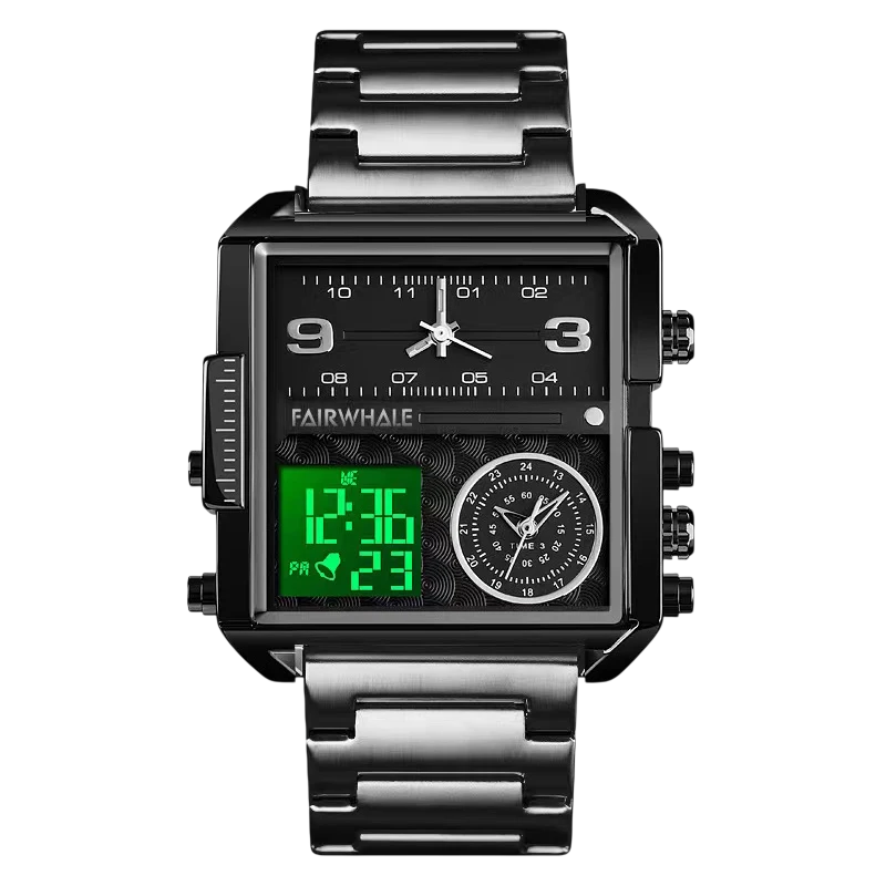 Mark Fairwhale FW-4270 RECTVOR - Men’s Rectangular Chronograph Quartz Watch - Chronograph Quartz Watch