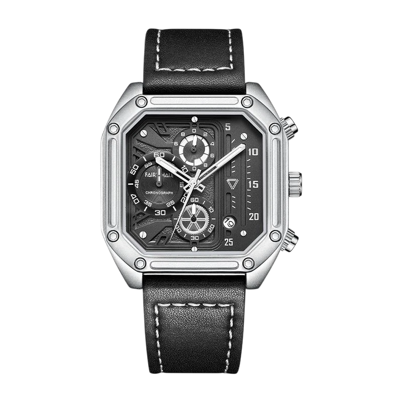 Mark Fairwhale FW-5570 QUADRAVEX - Men’s Square Chronograph Watch
