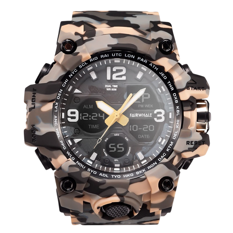 Mark Fairwhale FW-4230 Urban Tactical Electronic Watch - Electronic Watch with World Time Zones