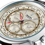 Mark Fairwhale FW-5018 LEATHVEX - Men’s Quartz Leather Strap Watch