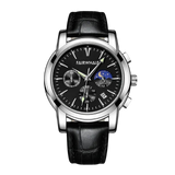 FAIRWHALE FW-5630 LUNARYS - Men’s Moon Phase Watch with Auto Date & Stainless Steel Strap