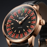 Mark Fairwhale FW-5031B ROULEX – Men’s Quartz Watch Roulette Leather Strap Limited Edition