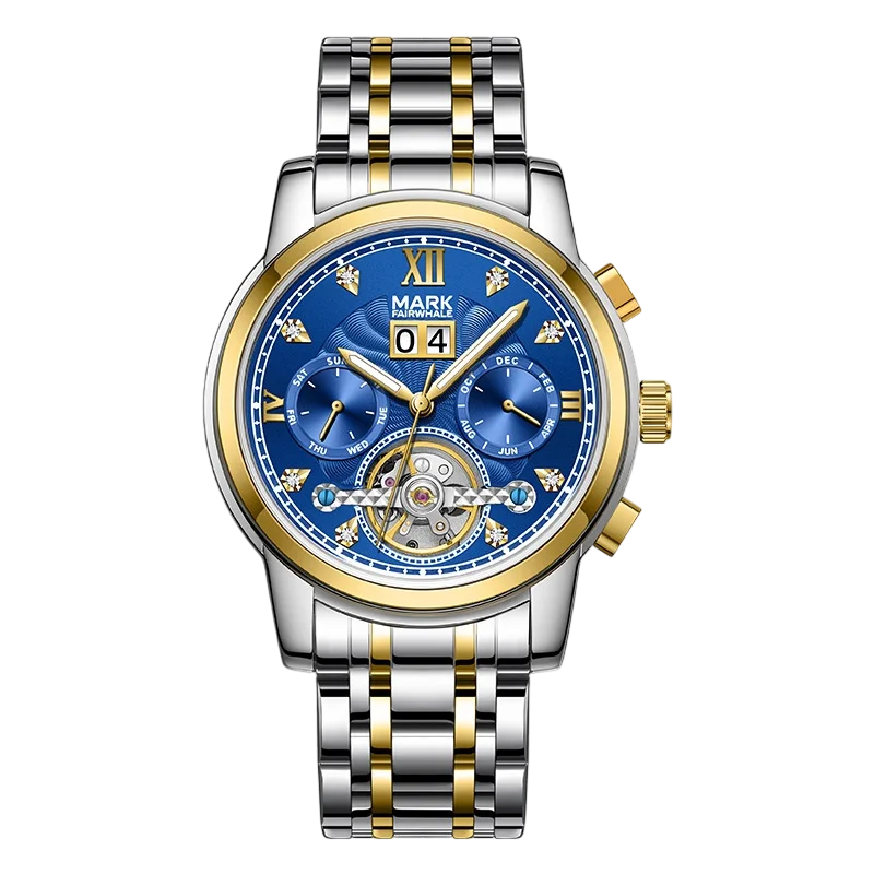 Mark Fairwhale FW-6980 TOURVION - Men’s Luxury Skeleton Tourbillon Automatic Watch