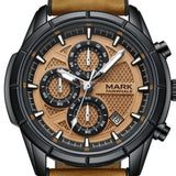 Mark Fairwhale  FW-5024 NOVANTOR - Quartz Chronograph Watch with Leather Strap
