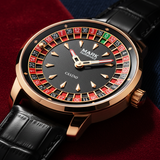 Mark Fairwhale FW-5031B ROULEX – Men’s Quartz Watch Roulette Leather Strap Limited Edition
