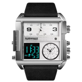 Mark Fairwhale FW-4270 MILITRAX - Men’s Square Military Chronograph Watch
