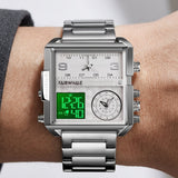 Mark Fairwhale FW-4270 RECTVOR - Men’s Rectangular Chronograph Quartz Watch - Chronograph Quartz Watch