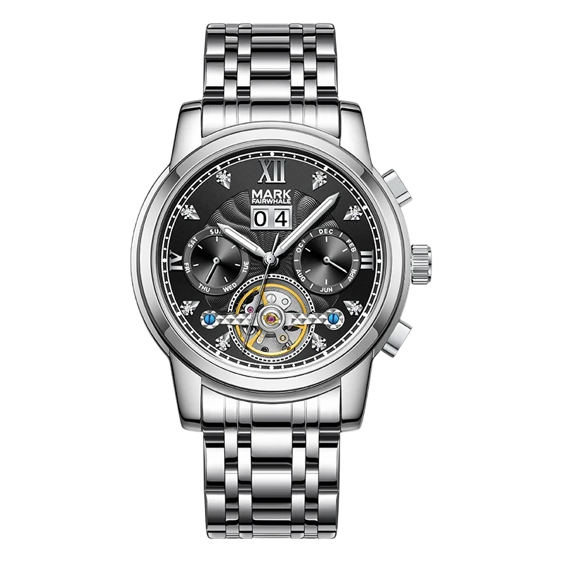 Mark Fairwhale FW-6980 TOURVION - Men’s Luxury Skeleton Tourbillon Automatic Watch