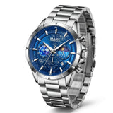 Mark Fairwhale FW-5870 ASTRIX – Men's Starry Sky Chronograph Watch - Celestial Design