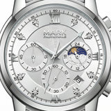 Mark Fairwhale 5180 TRINOMA – Men’s Stainless Steel Business Quartz Watch