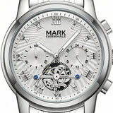Mark Fairwhale  FW-5036 NEXORA– Men’s Multi-Function Quartz Watch with Roman Dial & Stainless Steel Bracelet