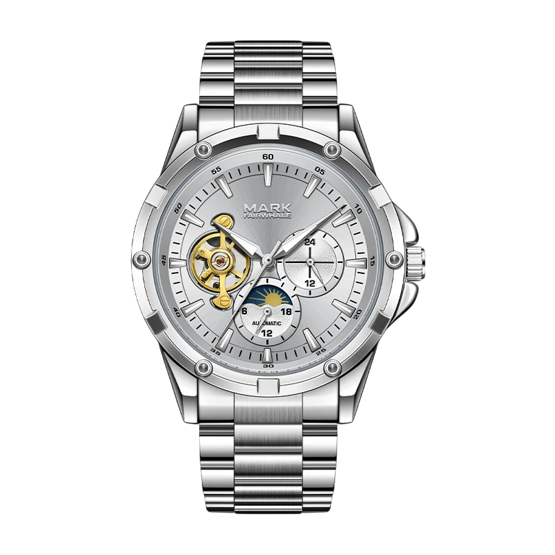 Mark Fairwhale FW-6024 STEELMOR - Men’s Automatic Mechanical Stainless Steel Strap Watch
