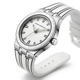 Mark Fairwhale FW-5110 2D SKETCH Watch - Minimalist Black & White Design