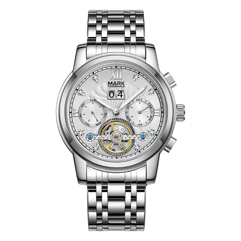Mark Fairwhale FW-6980 TOURVION - Men’s Luxury Skeleton Tourbillon Automatic Watch