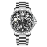 Mark Fairwhale FW-6800 AURENX - Men’s Semi-Skeleton Automatic Stainless Steel Watch