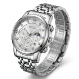 Mark Fairwhale 5180 TRINOMA – Men’s Stainless Steel Business Quartz Watch
