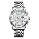 Mark Fairwhale 5180 TRINOMA – Men’s Stainless Steel Business Quartz Watch