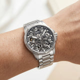 Mark Fairwhale FW-6800 AURENX - Men’s Semi-Skeleton Automatic Stainless Steel Watch