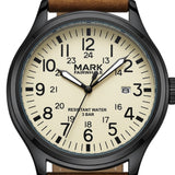 Mark Fairwhale FW-5079 BRAVEROX - Men’s Waterproof Brown Leather Watch