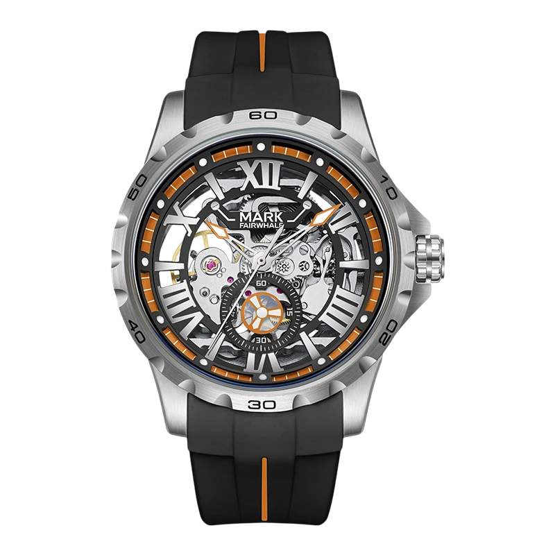 Mark Fairwhale FW-6007 CHRONOFLEX - Men’s Automatic Chronograph Watch with Silicone Strap