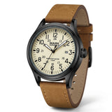 Mark Fairwhale FW-5079 BRAVEROX - Men’s Waterproof Brown Leather Watch