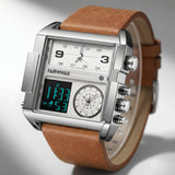 Mark Fairwhale FW-4270 MILITRAX - Men’s Square Military Chronograph Watch