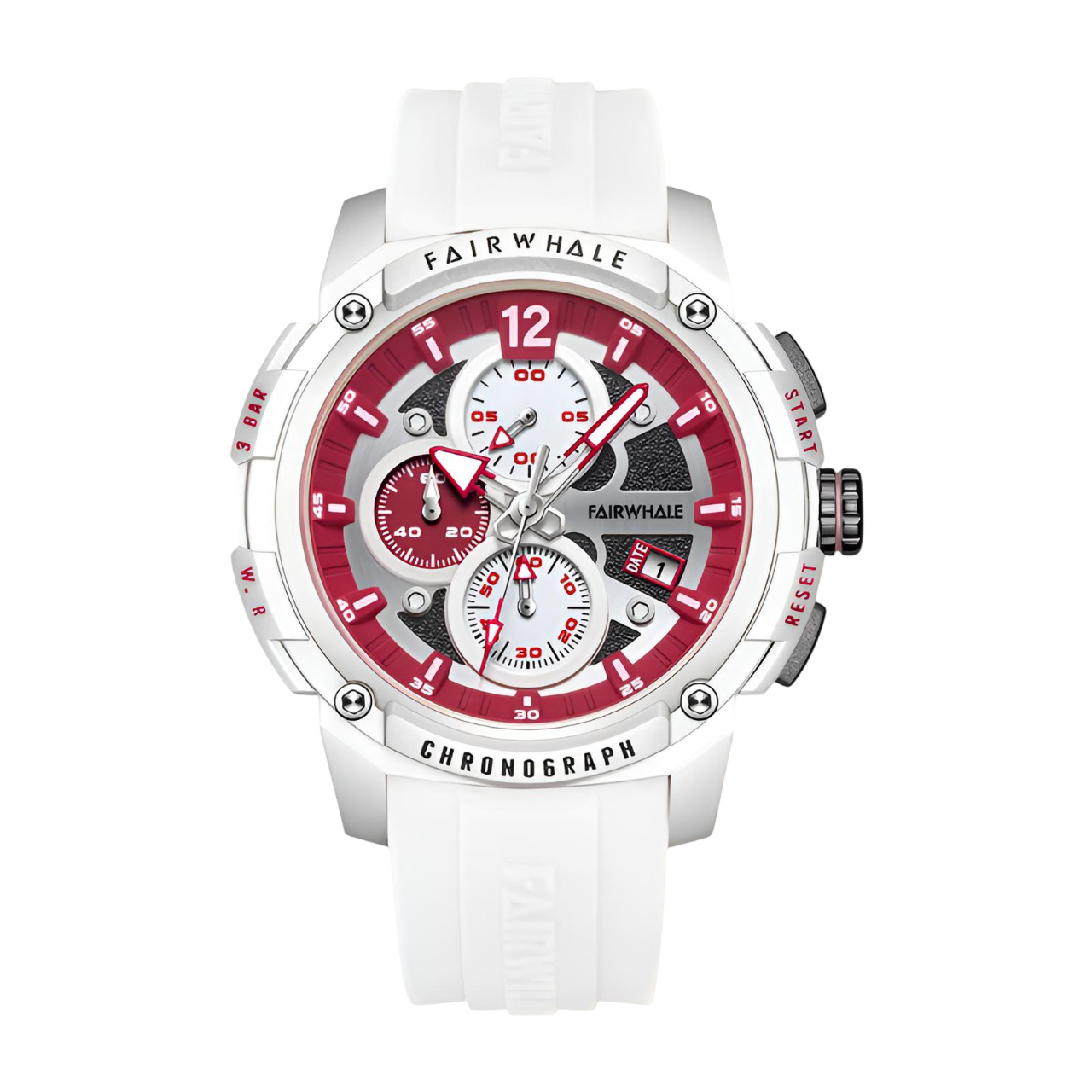 Mark Fairwhale FW-4360 REFUSIO - Men’s Sport Chronograph Watch with Silicone Strap