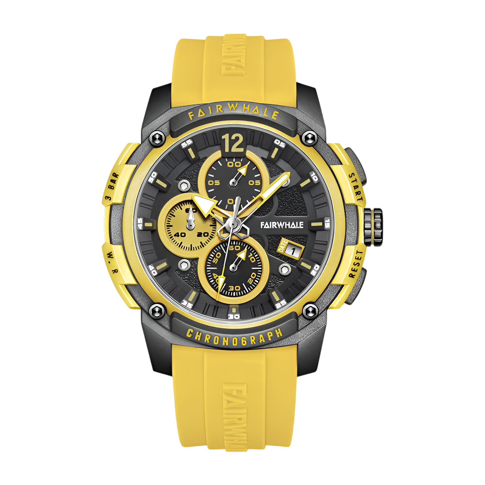 Mark Fairwhale FW-4360 REFUSIO - Men’s Sport Chronograph Watch with Silicone Strap