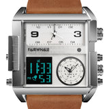 Mark Fairwhale FW-4270 MILITRAX - Men’s Square Military Chronograph Watch