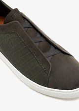 Croc Leather Triple Stitch SecondSkin