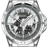 MARK FAIRWHALE FW-5130 CLASSIFOR - Quartz Watch World Dial & Luminous - Stainless Steel Design