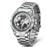 MARK FAIRWHALE FW-5130 CLASSIFOR - Quartz Watch World Dial & Luminous - Stainless Steel Design