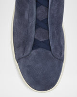 Suede Triple Stitch Slip-On Sneakers