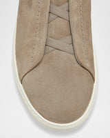Suede Triple Stitch Slip-On Sneakers