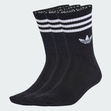 3-Stripe Mid-Calf Socks (3 pairs)